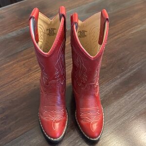 Old West Scarlet Cowboy Boots